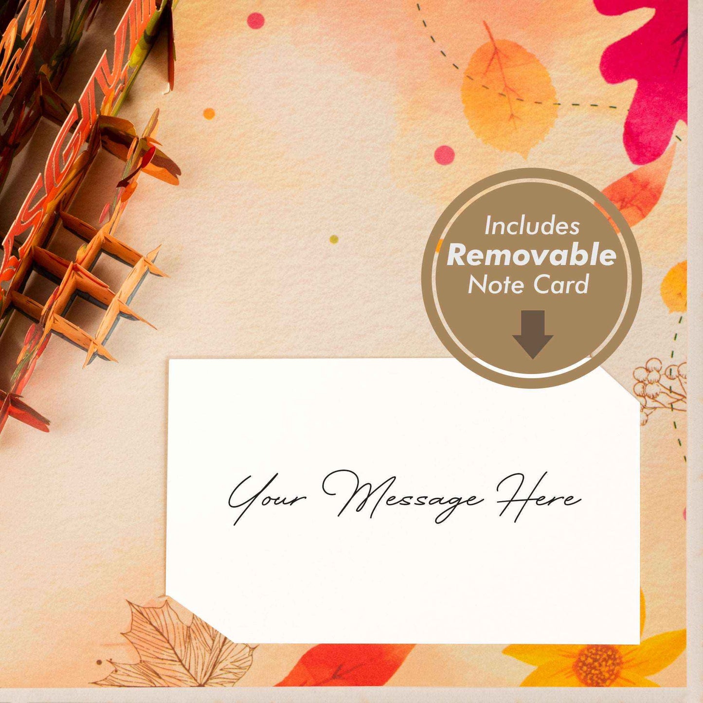 Paper Love Pop Up Cards - Happy Thanksgiving Frndly Pop Up Card