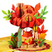 Fox In Mushroom House Frndly Pop Up Card