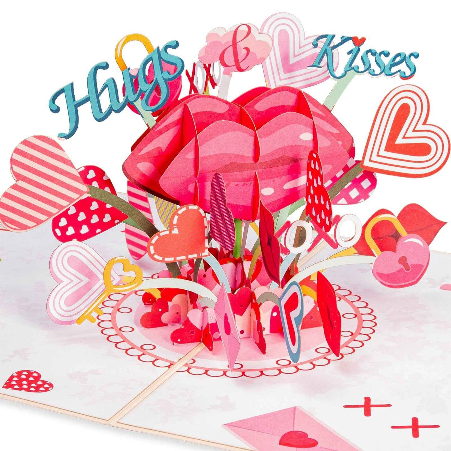 Paper Love Pop Up Cards - XOXO Hugs & Kisses Pop-Up Valentine’s Day Pop Up Card (Copy)