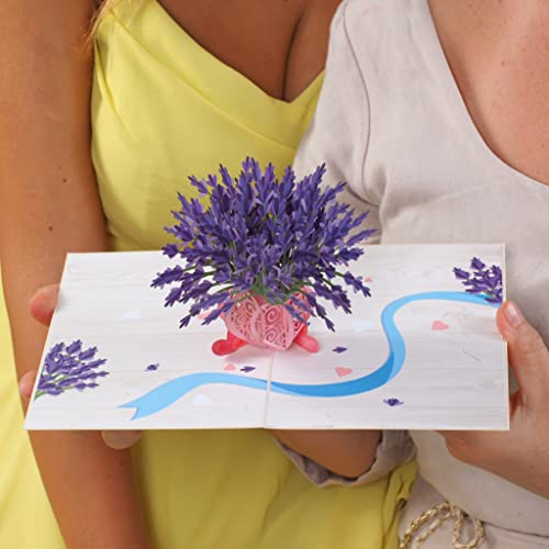 Lavender Pop Up Card - Paper Love