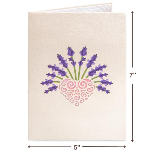 Lavender Pop Up Card - Paper Love