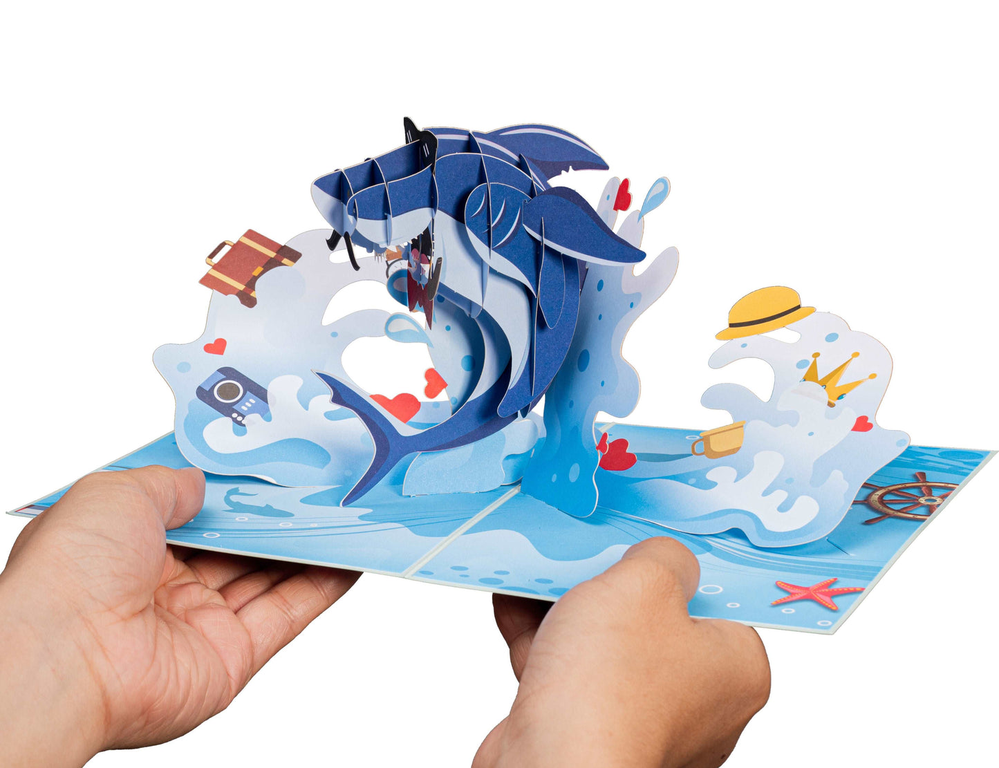 Daddy Shark 3D Pop Up Card