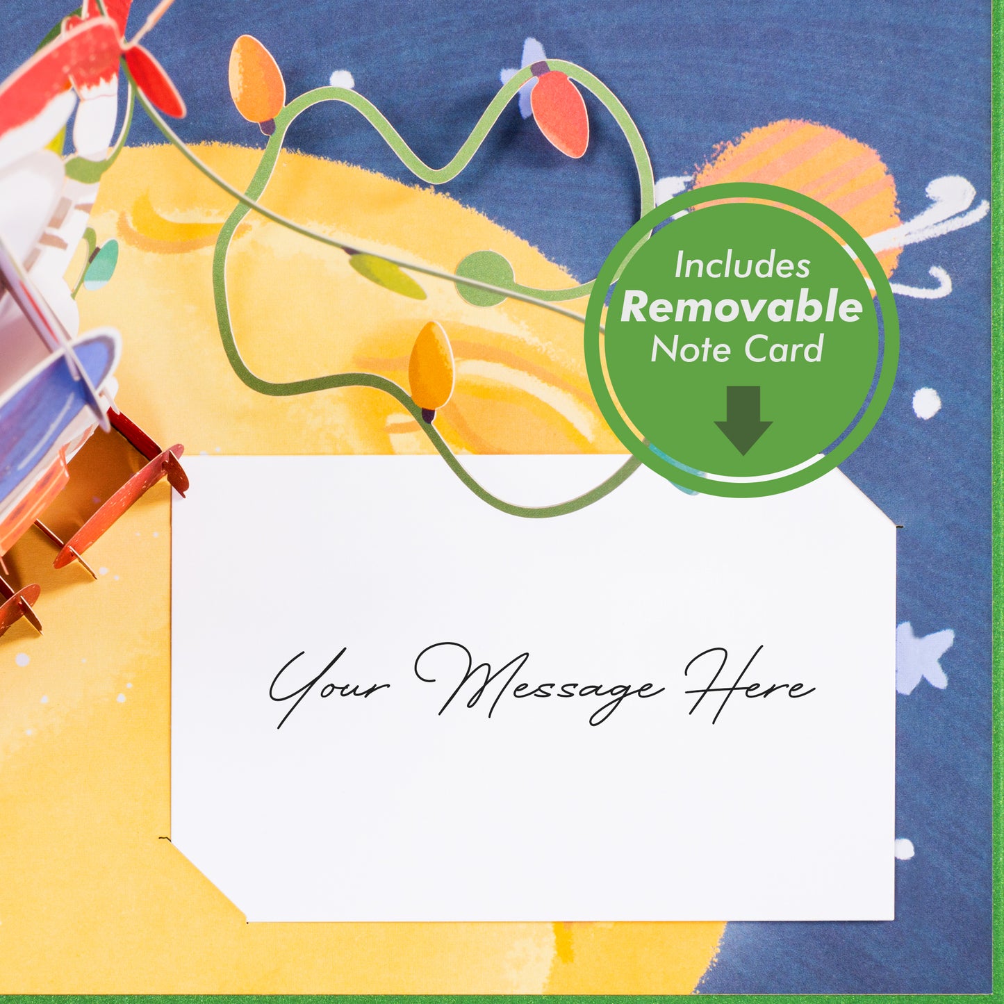 Paper Love Pop Up Cards - Christmas in Space 3D Popup Card