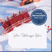 Removable note card from the Magical Town Christmas pop-up card for a personalized message.
