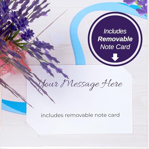 Lavender Pop Up Card - Paper Love