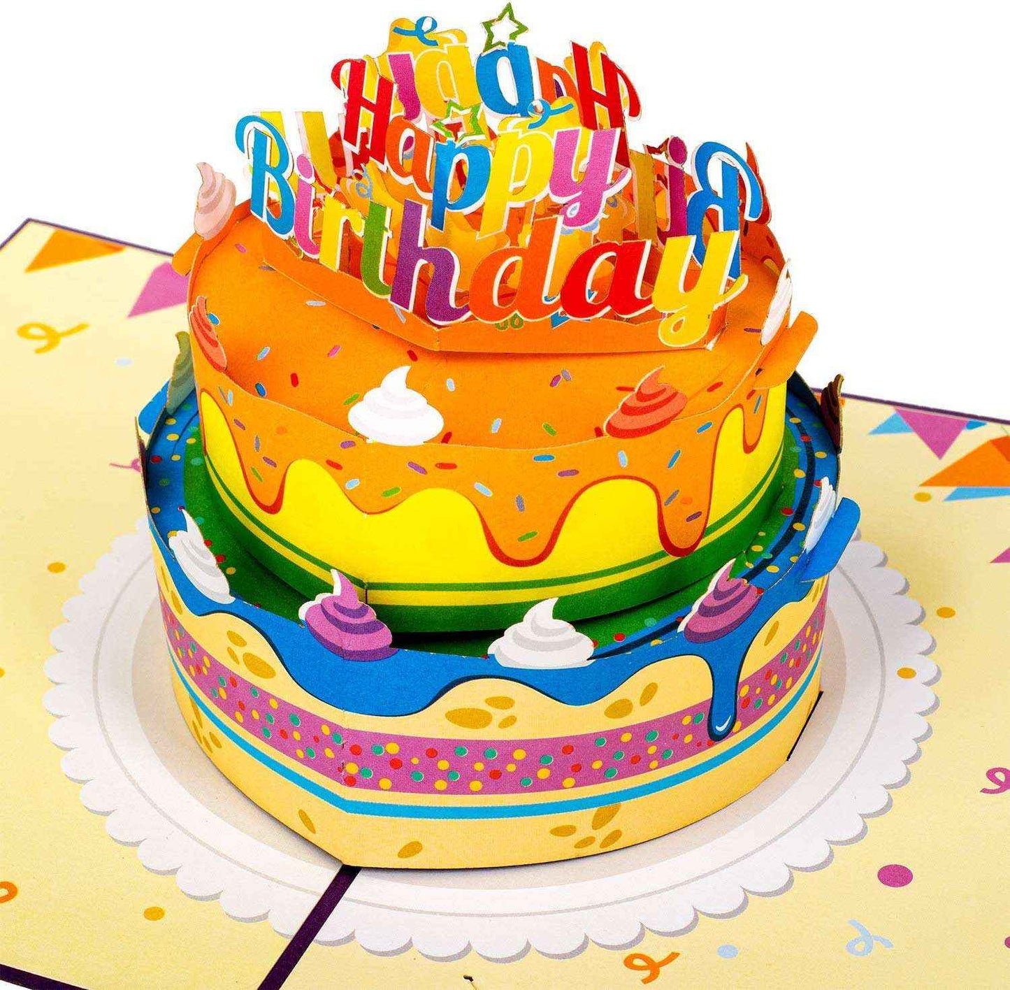 Paper Love Pop Up Cards - Birthday Cake Pop Up Card