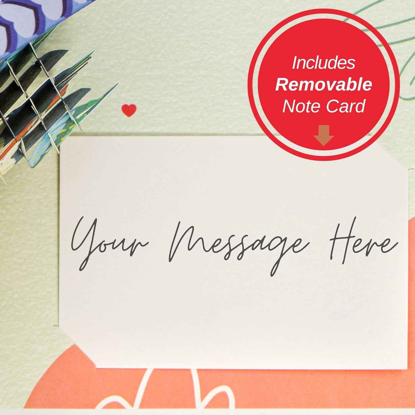 Paper Love Pop Up Cards - Love Birds House Frndly Pop Up Card - 8" x 6"