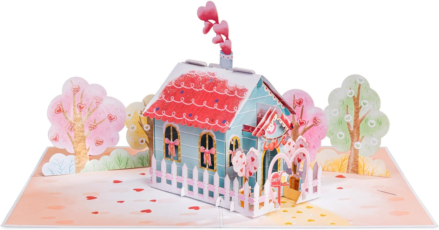 Love Nest Pop Up Card - 5" x 7" - Paper Love