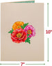 Poppy Blooms Pop Up Flower Bouquet Card - Paper Love