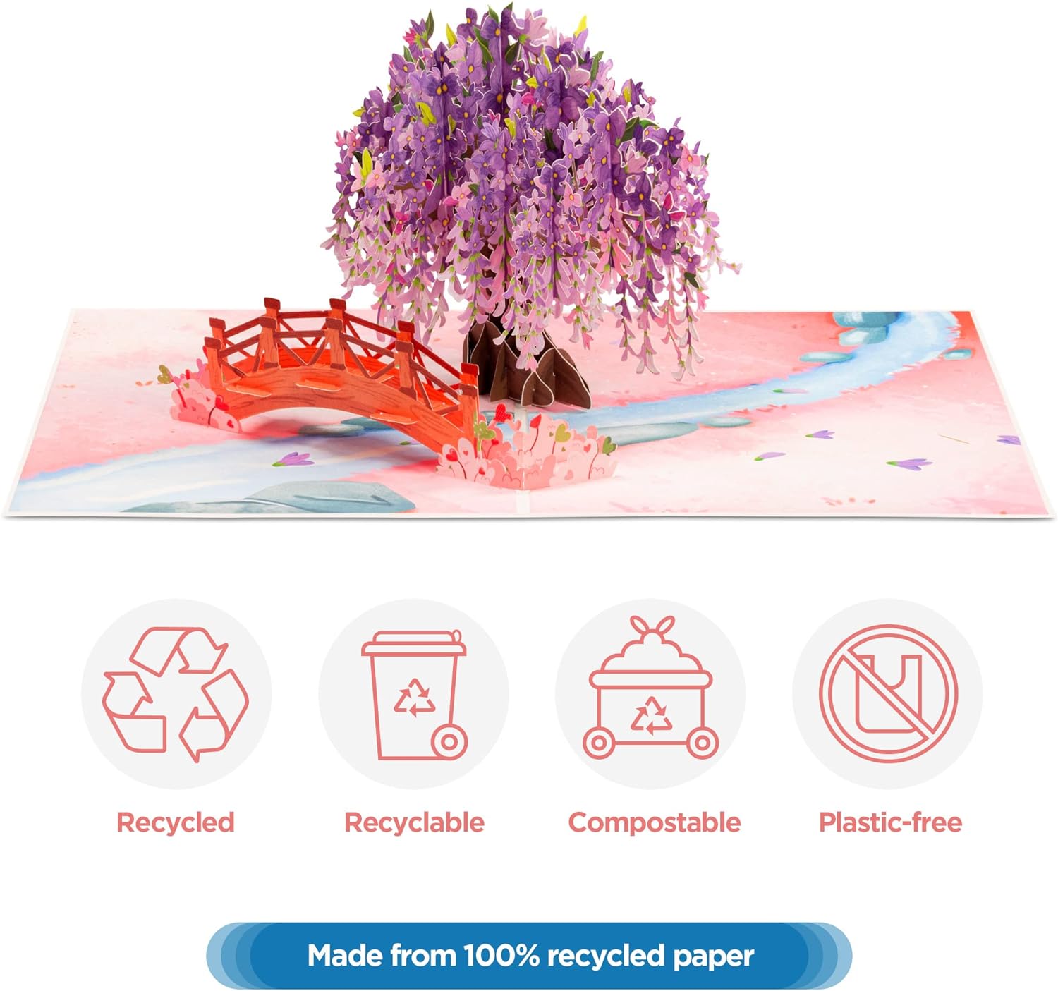 Wisteria Pop Up Card - Frndly - Paper Love