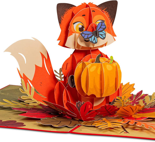Fall Fox Pop Up Card - Paper Love