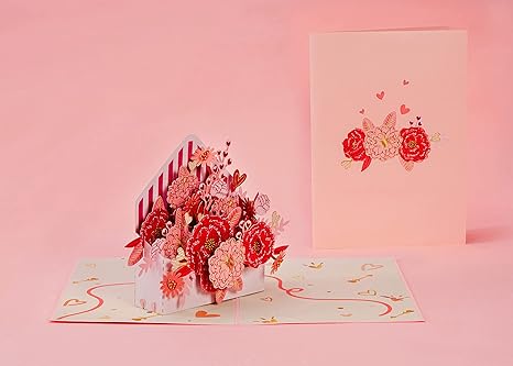 Floral Letter Pop Up Card - Paper Love
