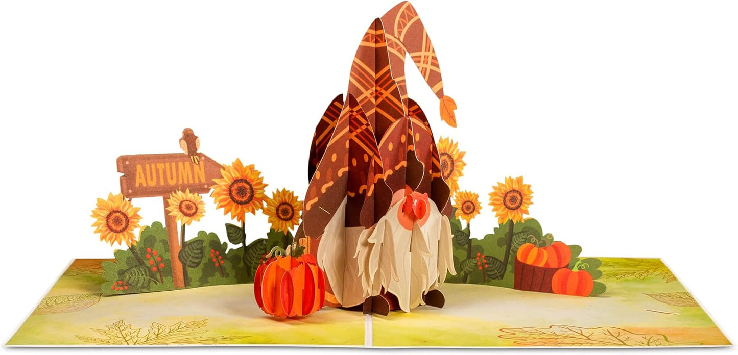 Autumn Gnome Frndly Pop Up Card