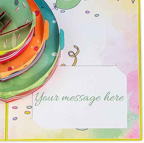 Paper Love Pop Up Cards - Happy Birthday Cake Pop Up Card