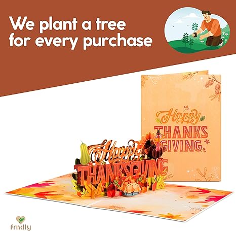 Happy Thanksgiving Frndly Pop Up Card - Paper Love