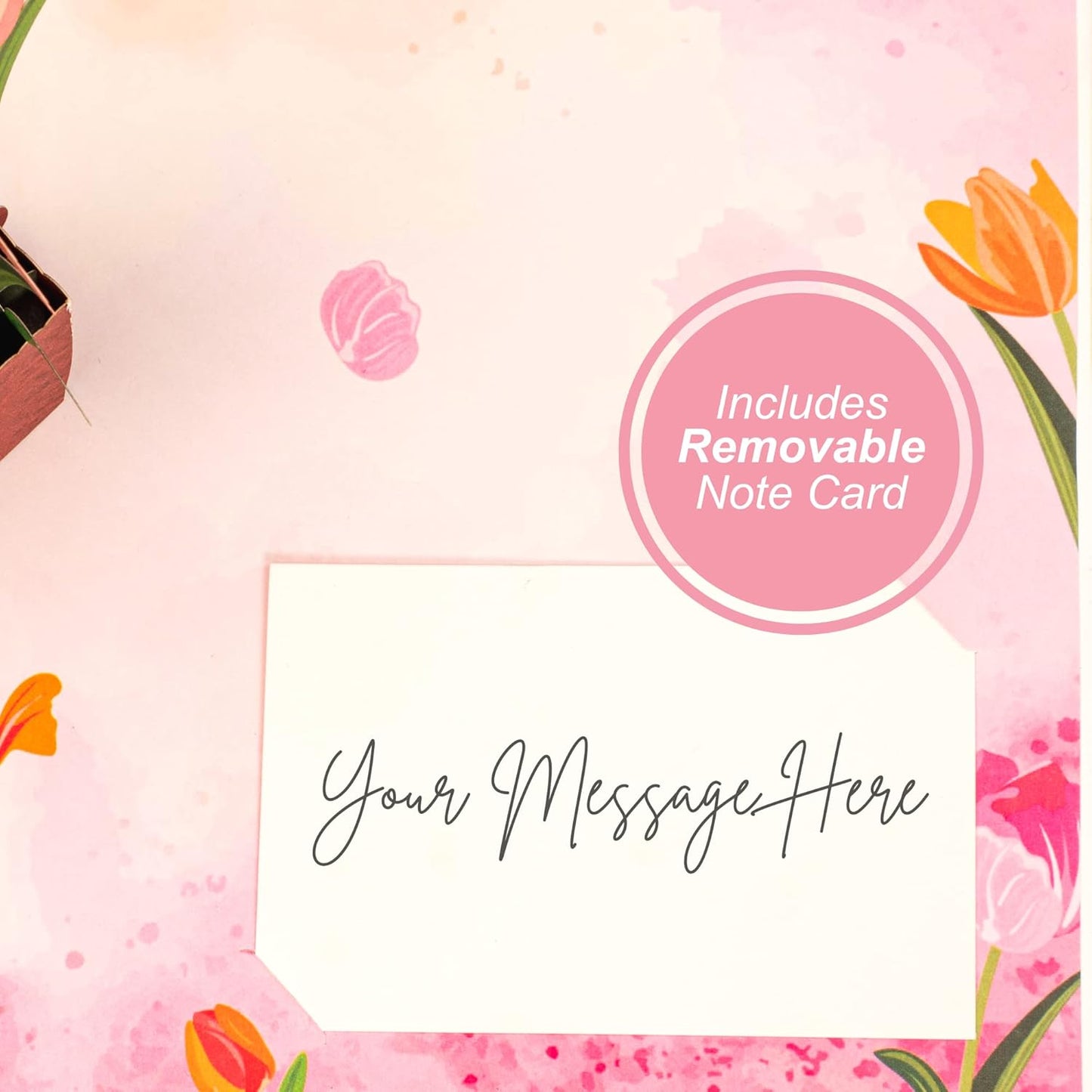 Tulip Plant Pop Up Card - Frndly 8" x 6" - Paper Love