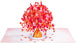 Heart Tree Oversized Pop Up Card with Keepsake - Paper Love