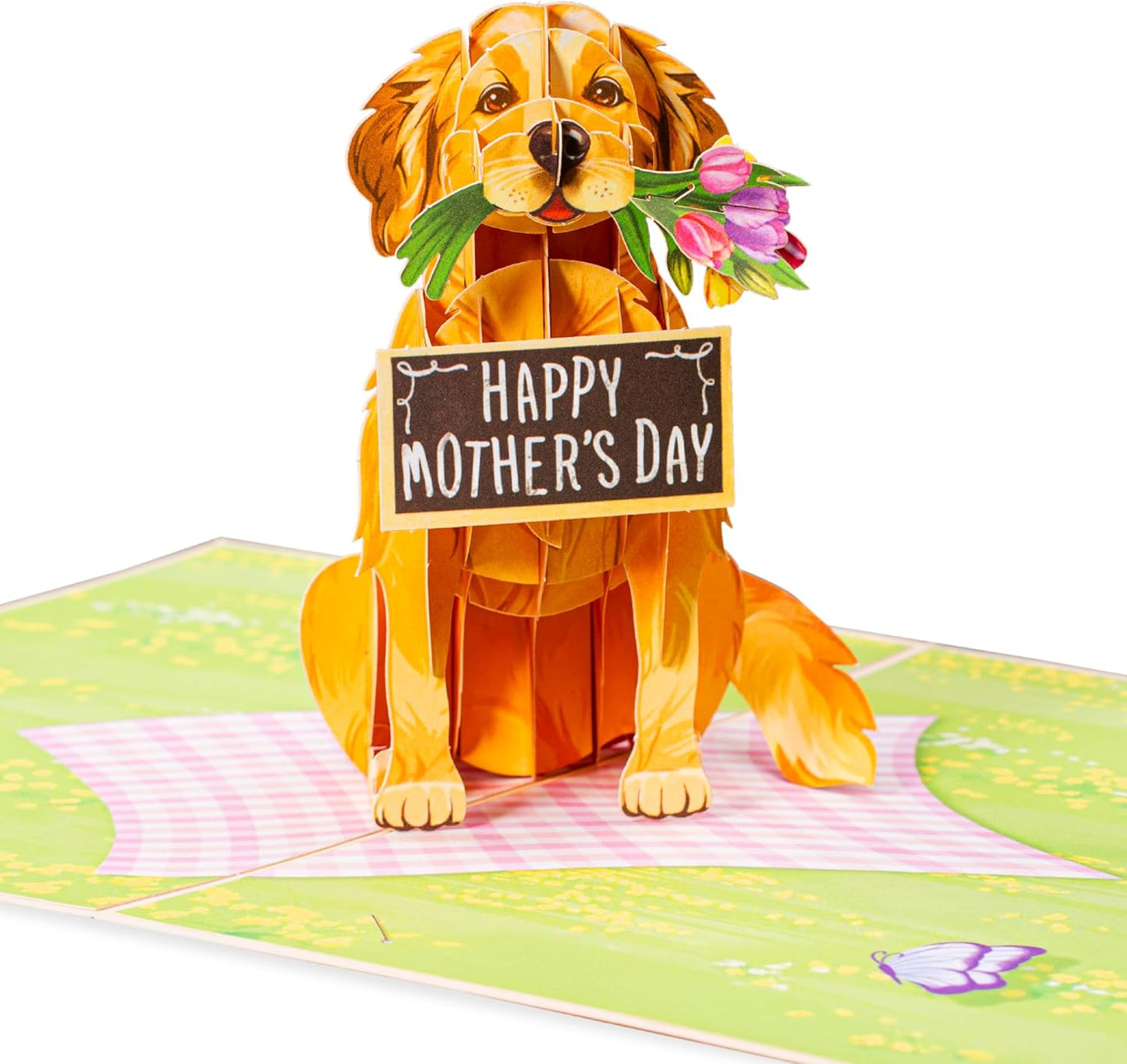 Happy Mother's Day Dog Pop Up Card - 5" x 7" - Paper Love
