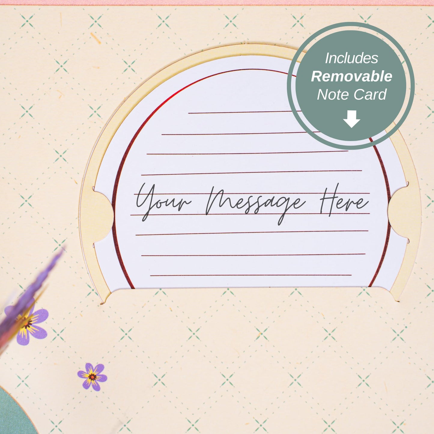 Floral Arrangement Pop Up Flower Bouquet Card