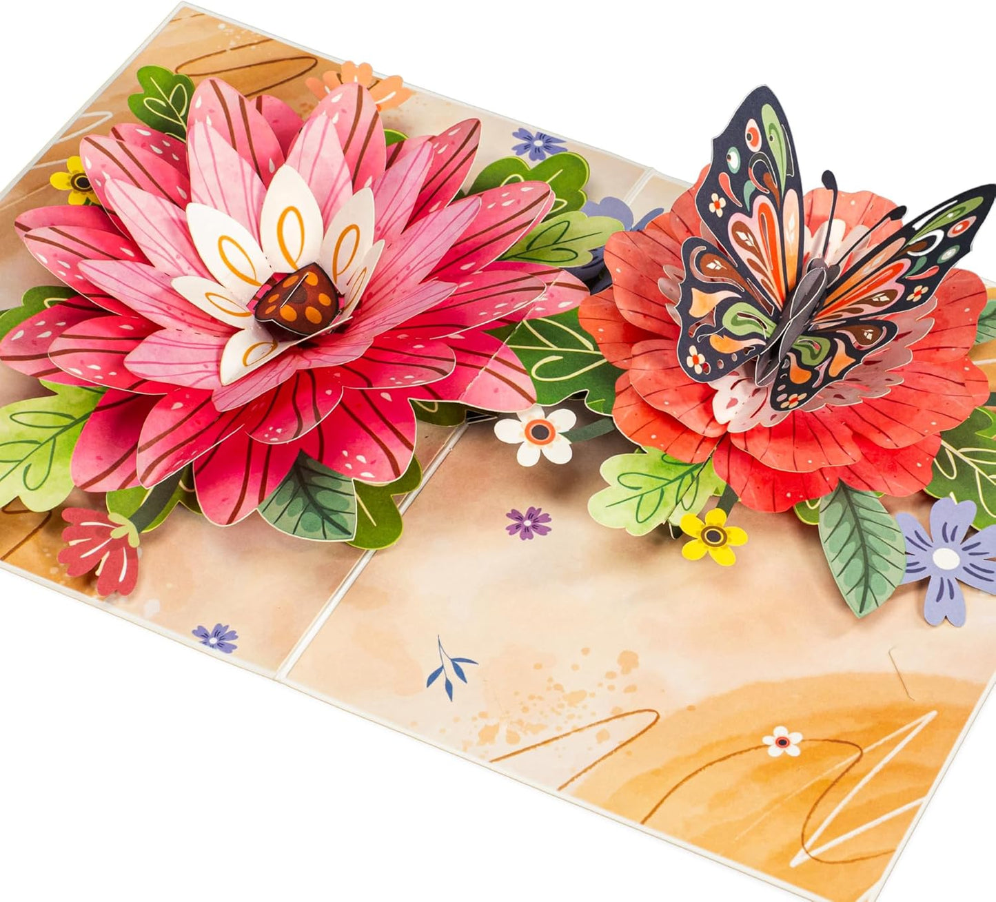 Bloom and Butterfly Pop Up Card - 8"x6" - Paper Love