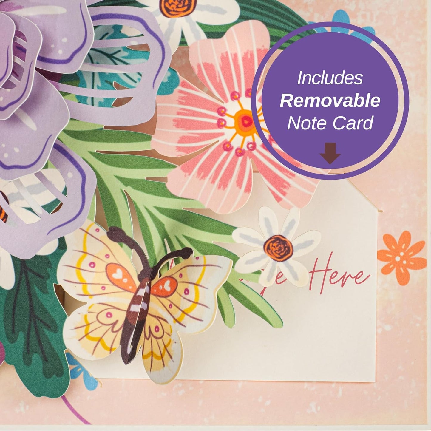 Floral Bliss 3D Pop Up Card - 8" x 6" - Paper Love