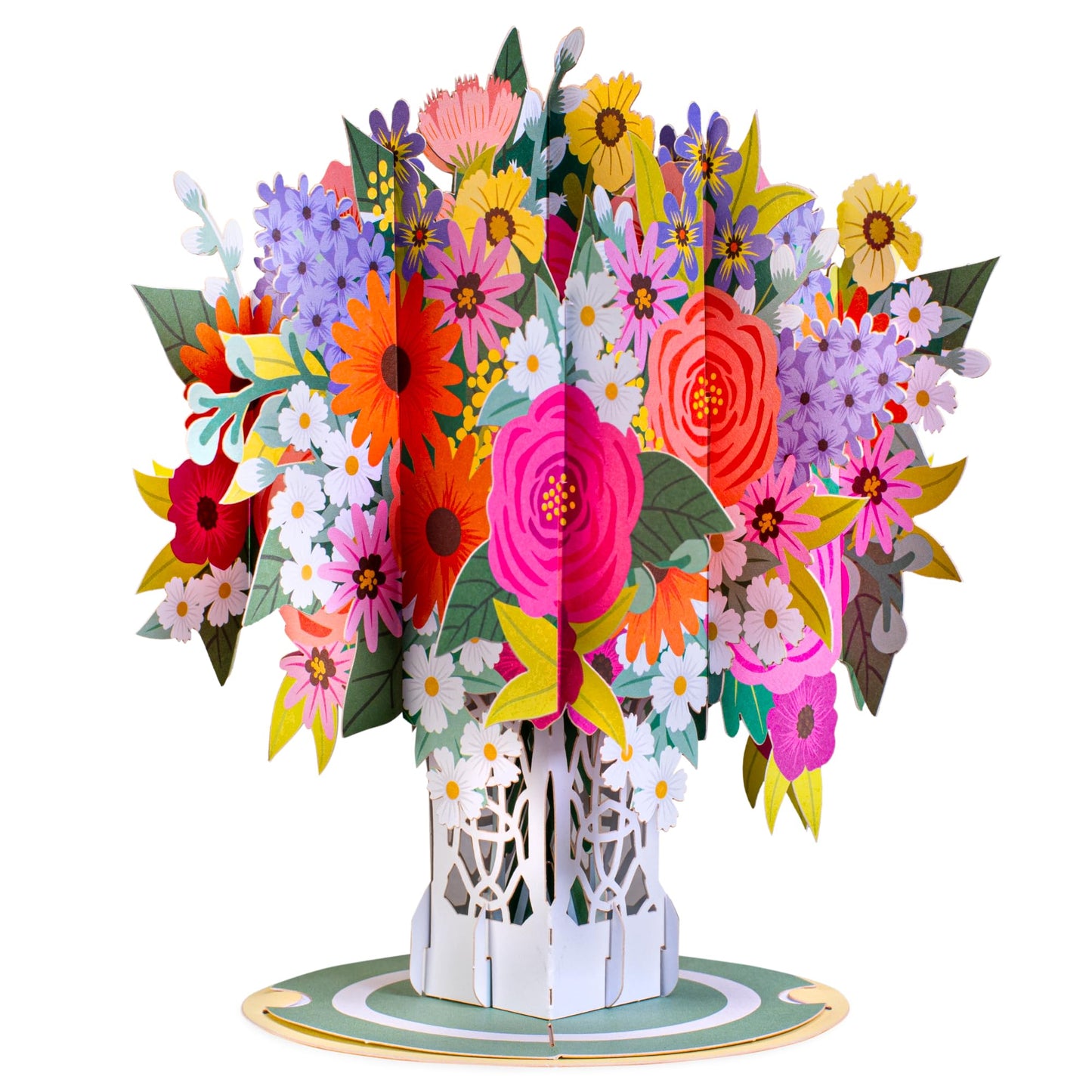 Floral Arrangement Pop Up Flower Bouquet Card