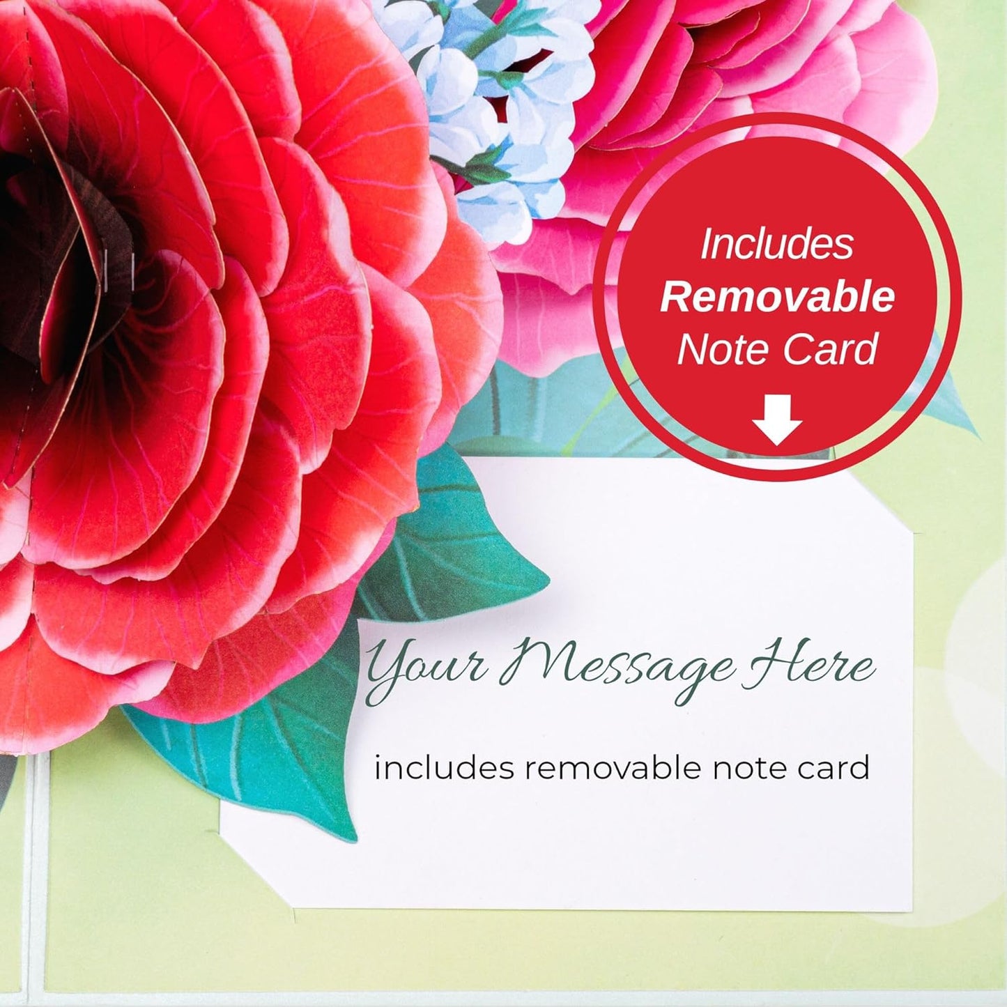 Red Rose Pop Up Card - Paper Love