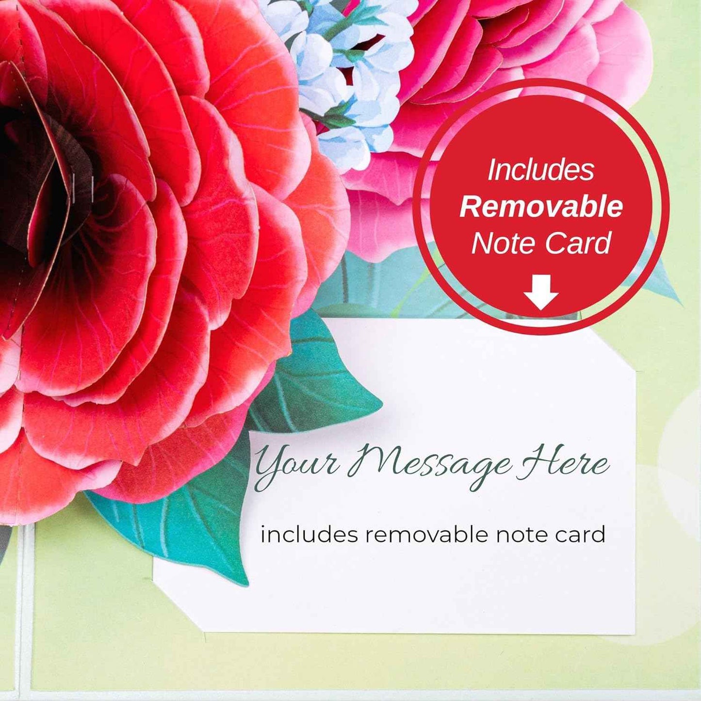 Paper Love Pop Up Cards - Red Rose Pop Up Card