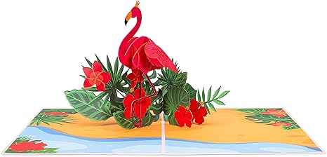 Paper Love Pop Up Cards - Flamingo Pop Up Card