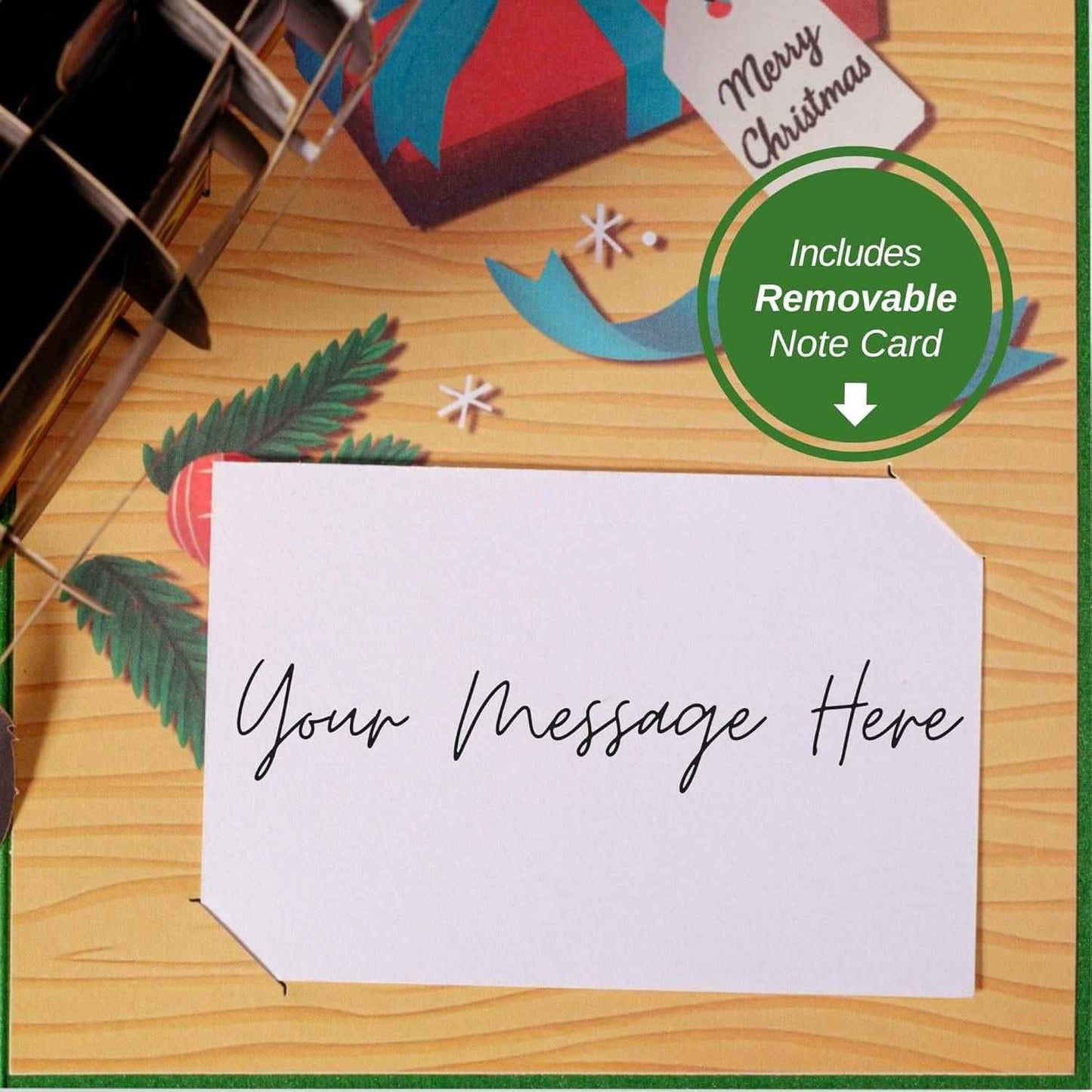 Meowy Cat Pop Up Christmas Card