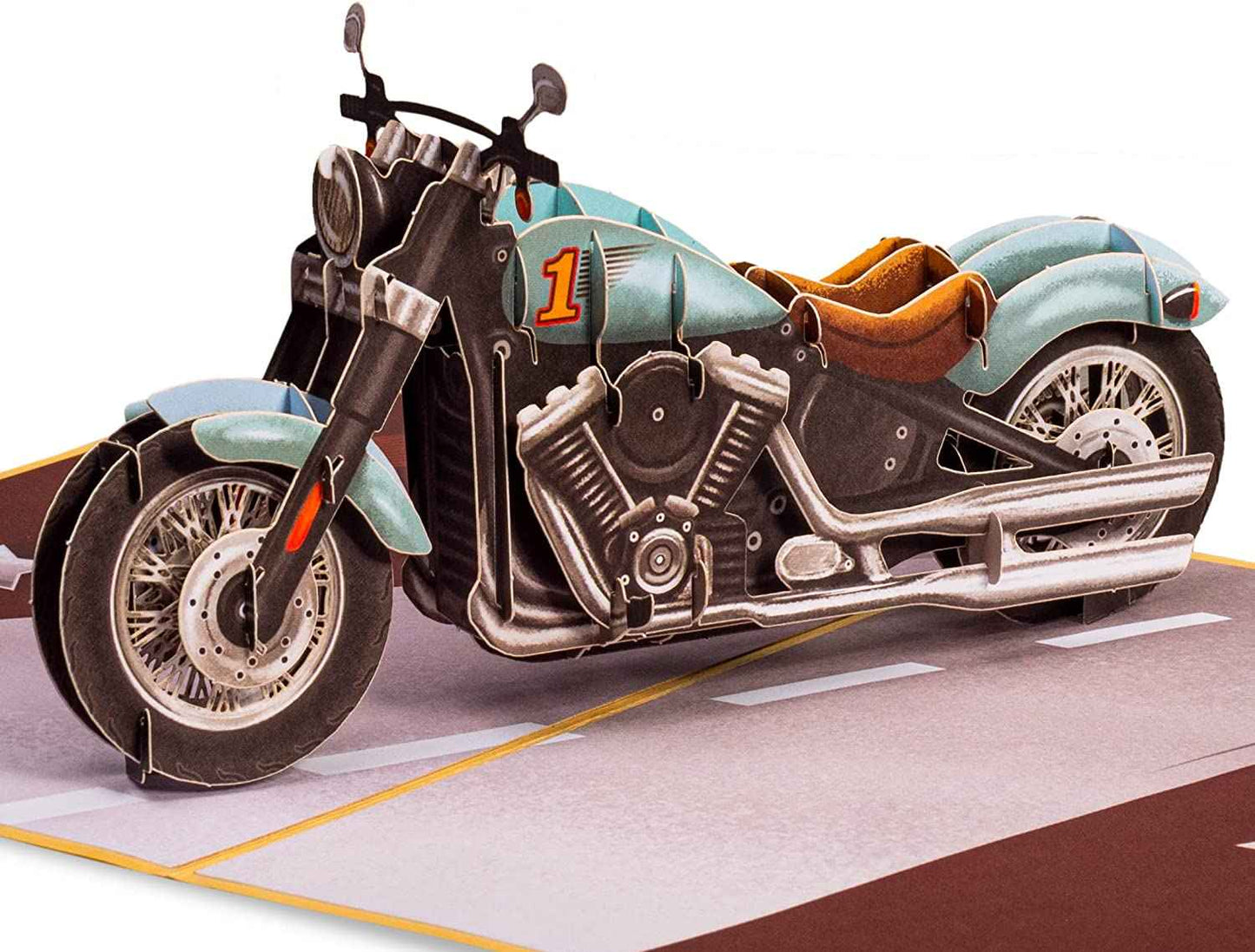 Paper Love Pop Up Cards - Motorcycle Pop Up Father's Day Card