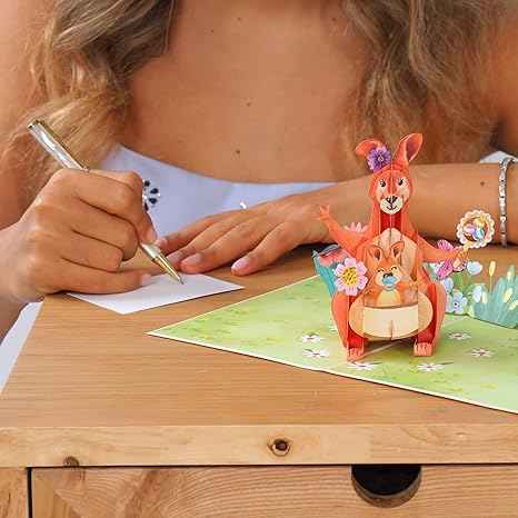 Paper Love Pop Up Cards - Kangaroo Pop Up Card