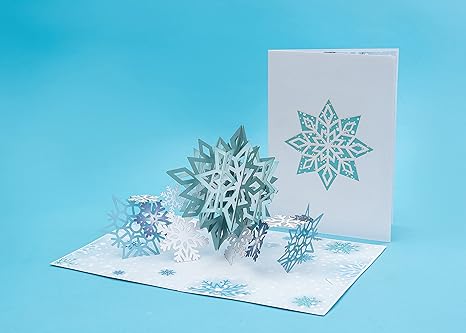 Snowflake Pop Up Card - Paper Love