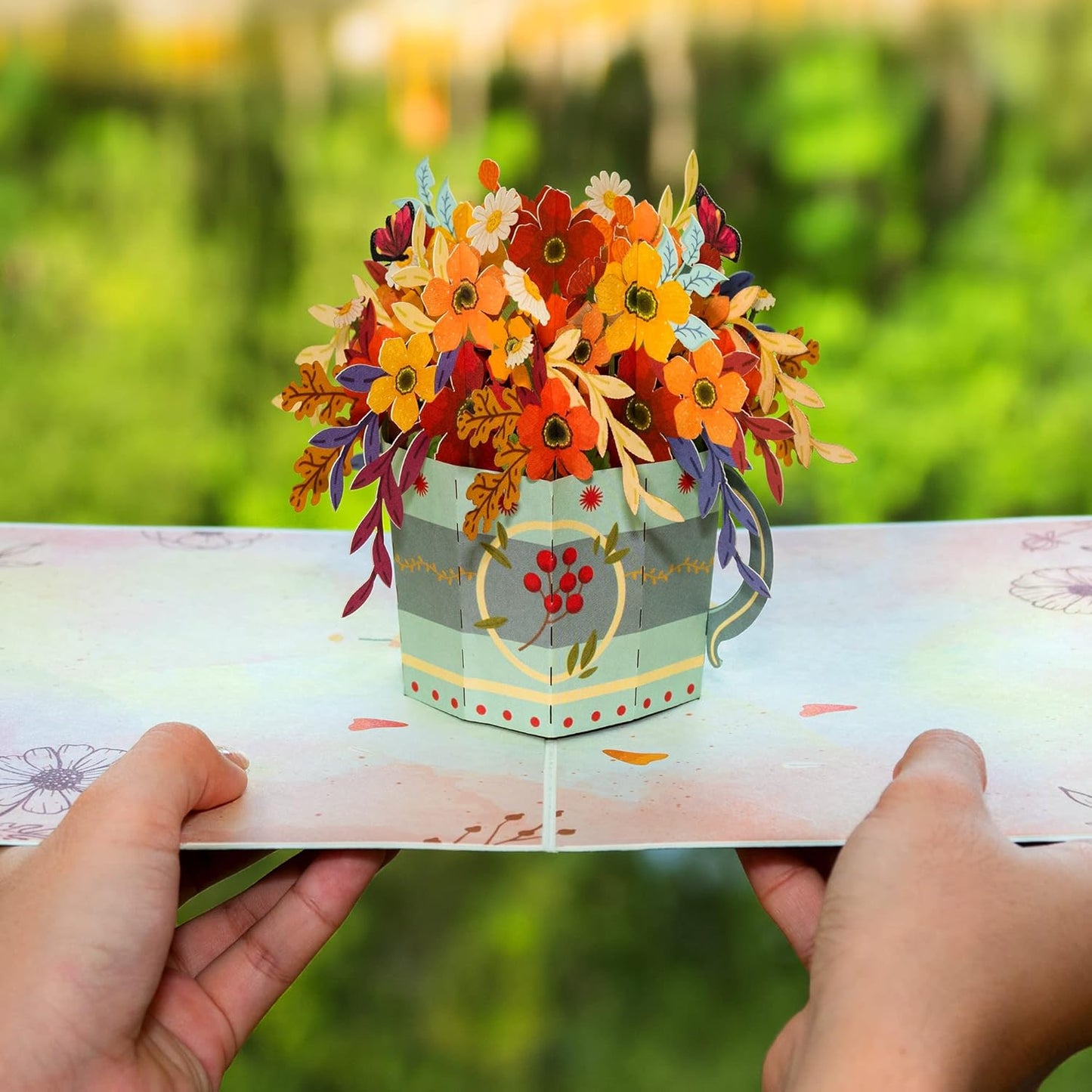 Flower Mug Frndly Pop Up Card