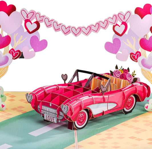 Road to Love Pop Up Card - 5" x 7" - Paper Love
