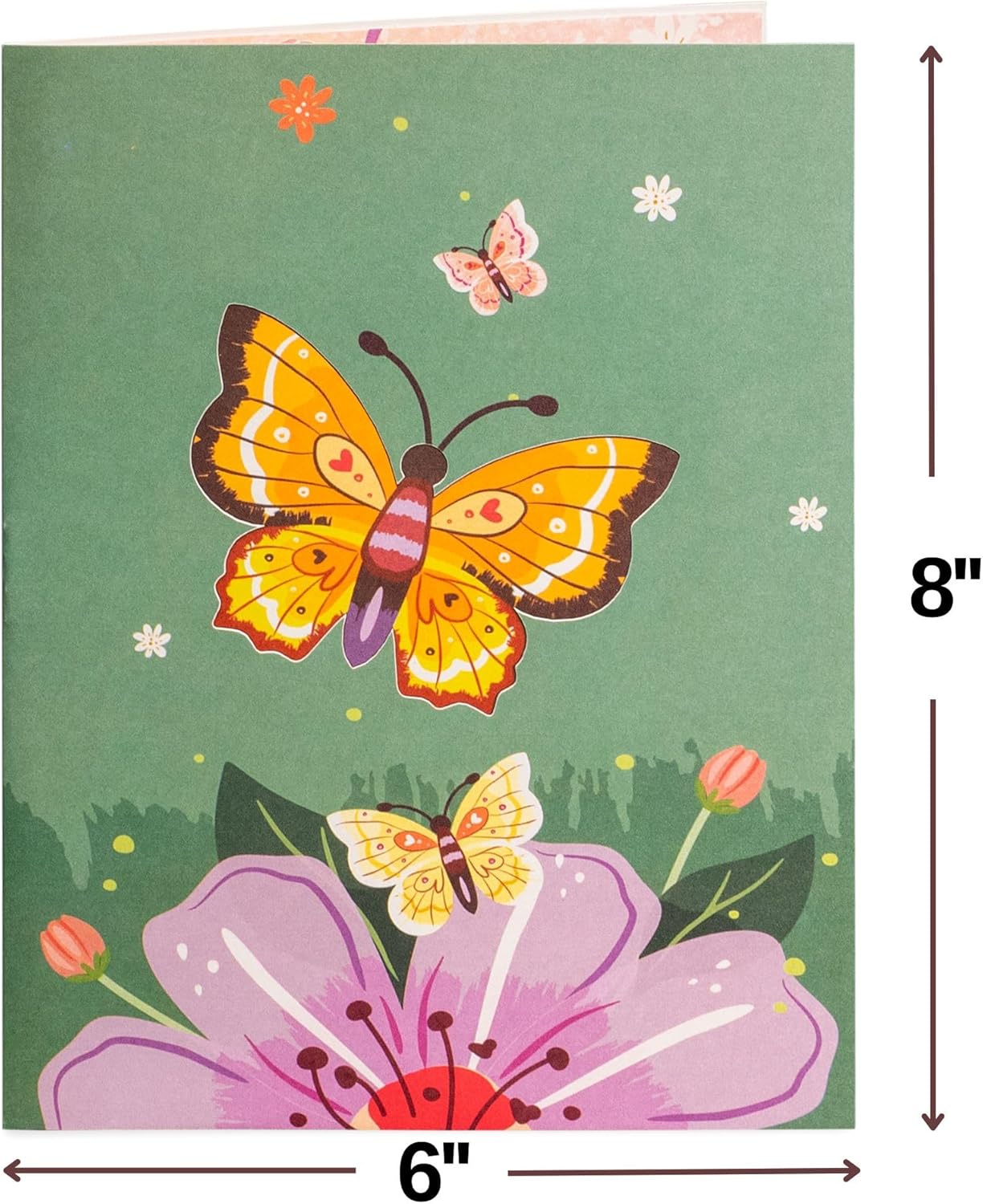 Floral Bliss 3D Pop Up Card - 8" x 6" - Paper Love