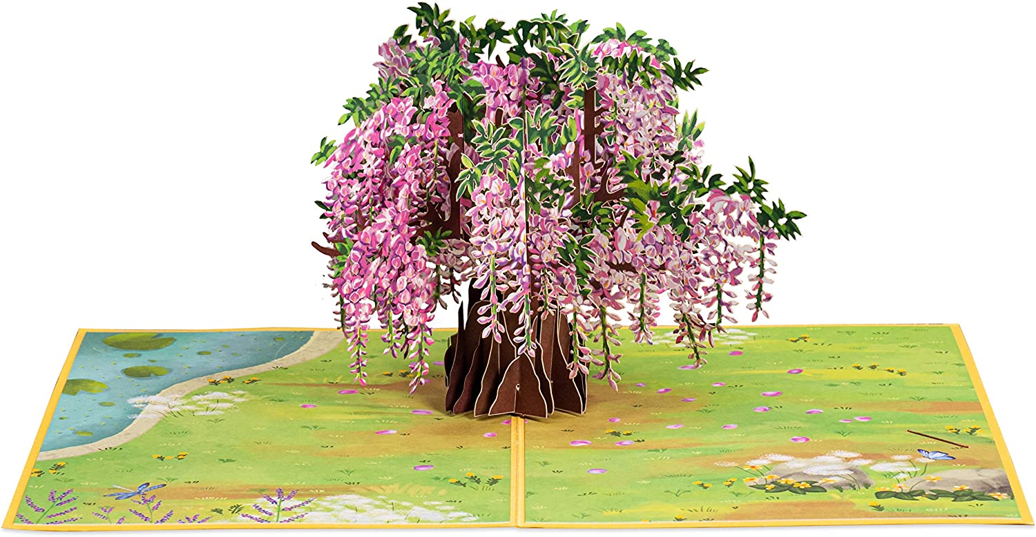 Wisteria Pop Up Card - Pop of Art - Paper Love