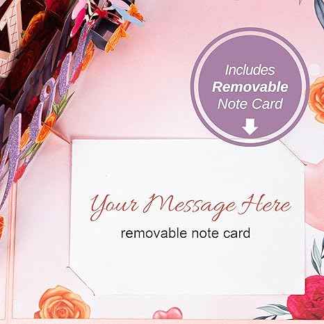 Paper Love Pop Up Cards - I Love You Pop Up Card - 5" x 7"
