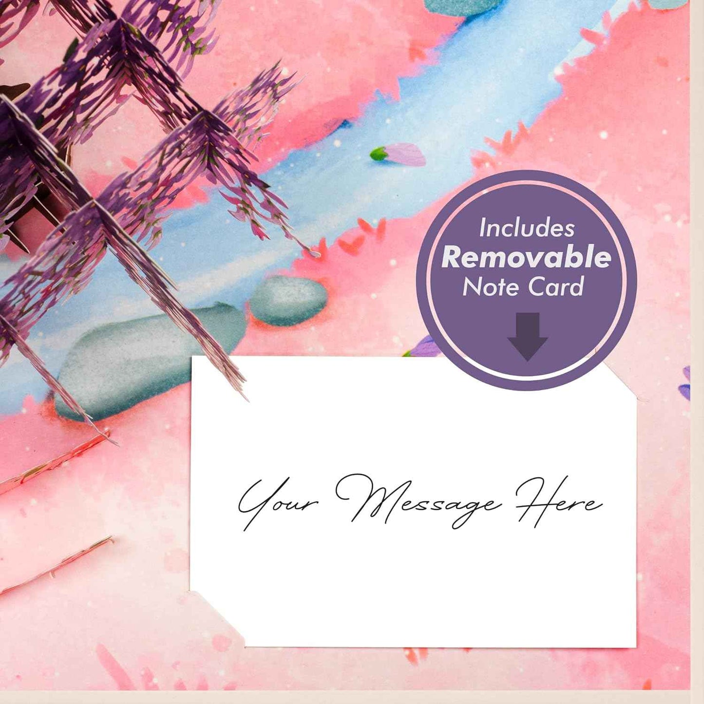 Paper Love Pop Up Cards - Wisteria Pop Up Card - Frndly