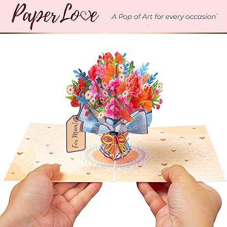 Paper Love Pop Up Cards - Mother's Day Flower Bouquet
