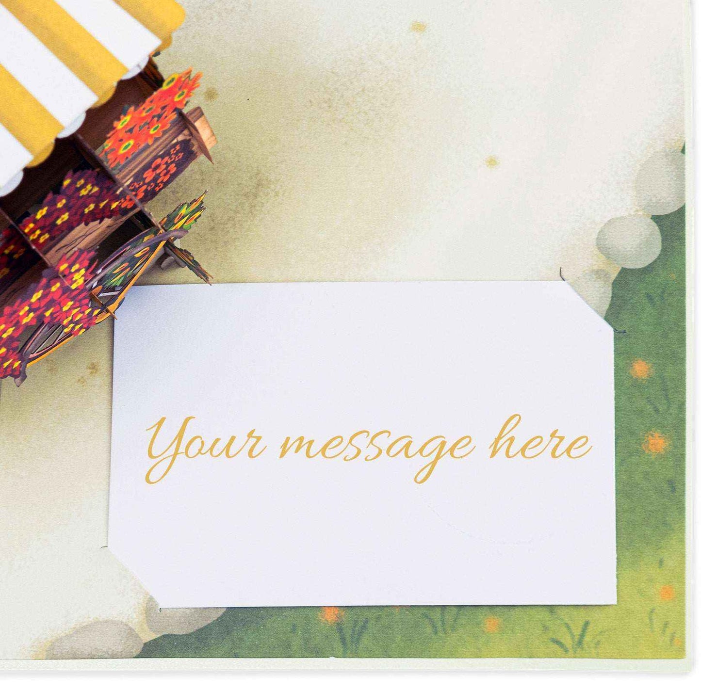 Paper Love Pop Up Cards - Flower Bike Pop Up Card