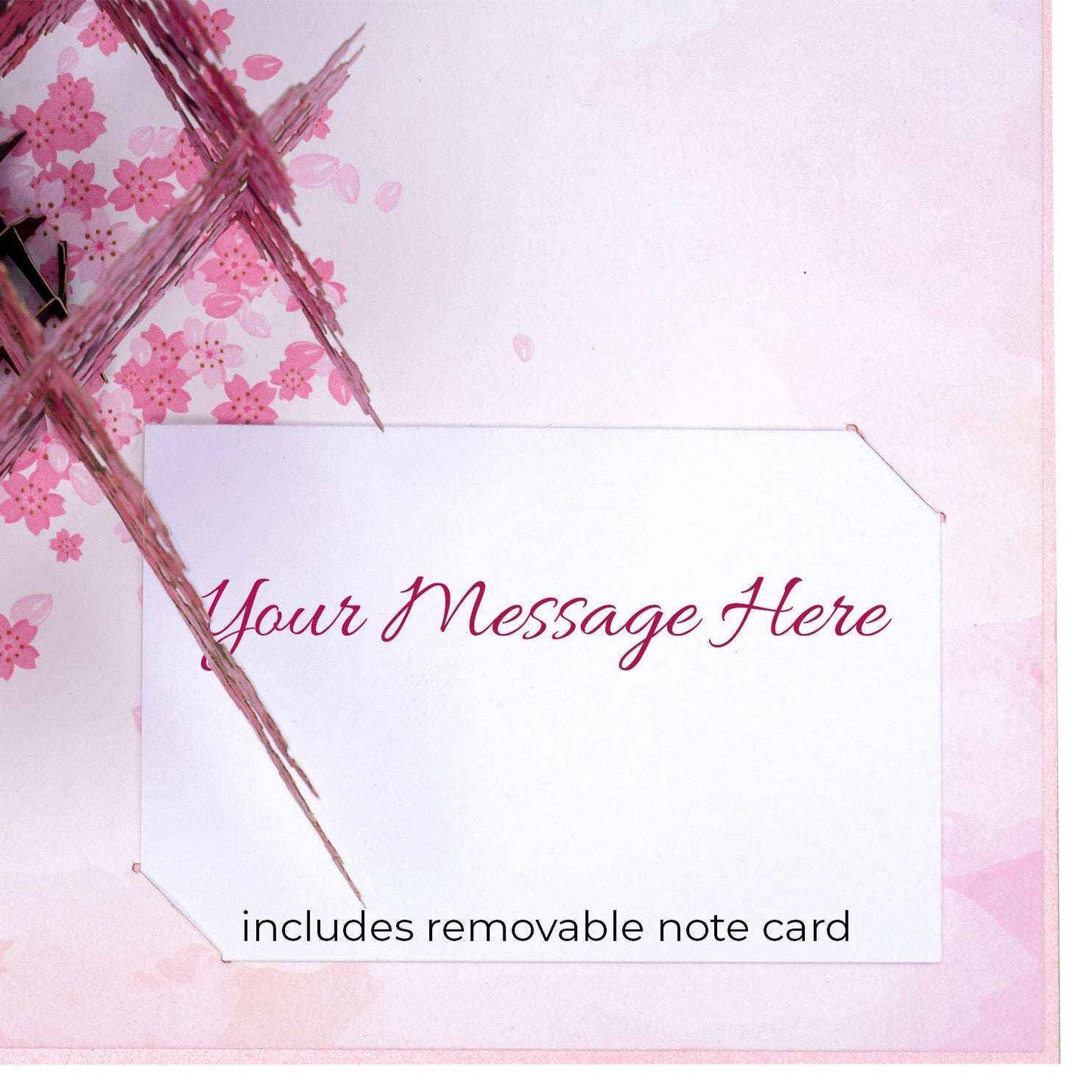 Paper Love Pop Up Cards - Cherry Blossom Pop Up Card