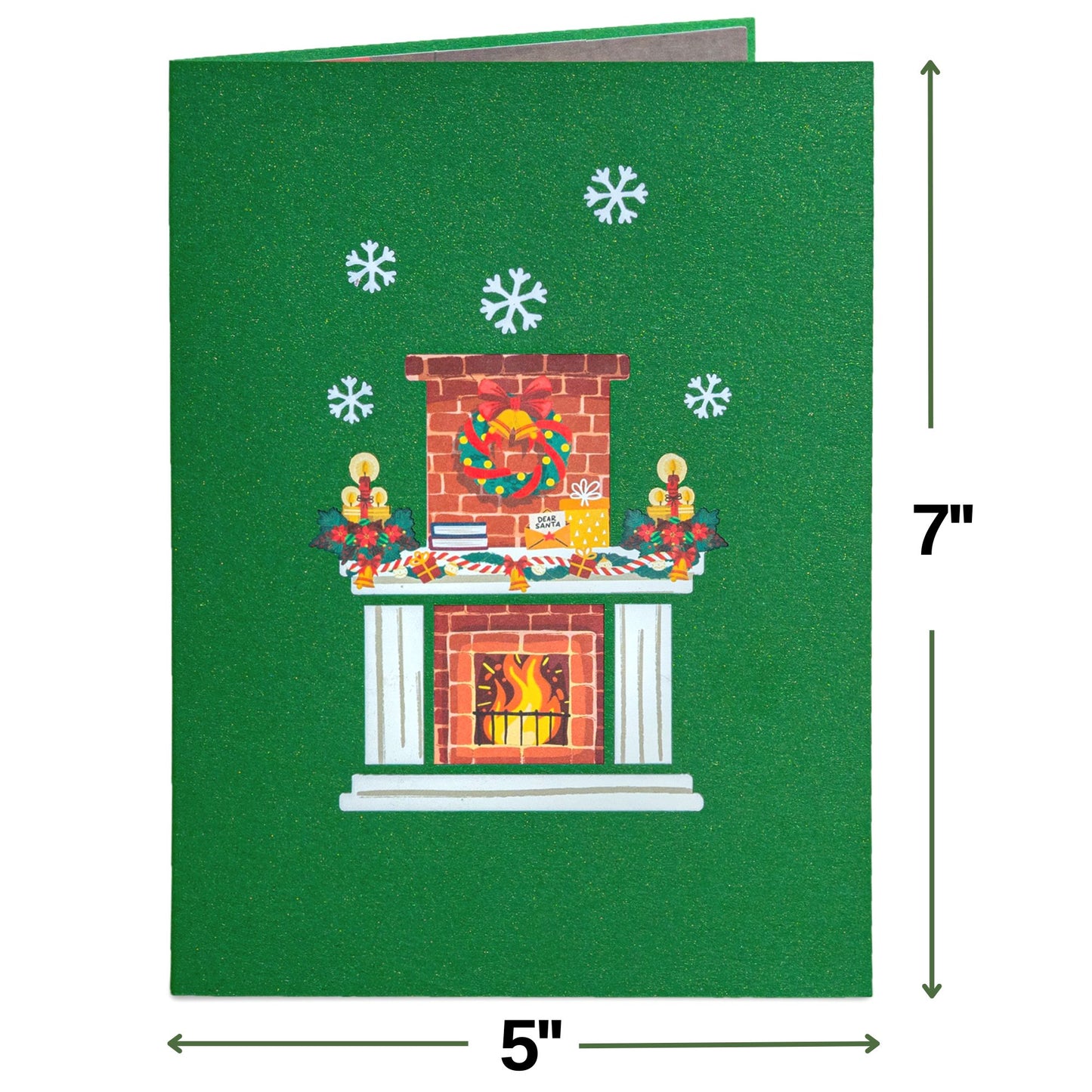 Fireplace Pop Up Christmas Card - Paper Love