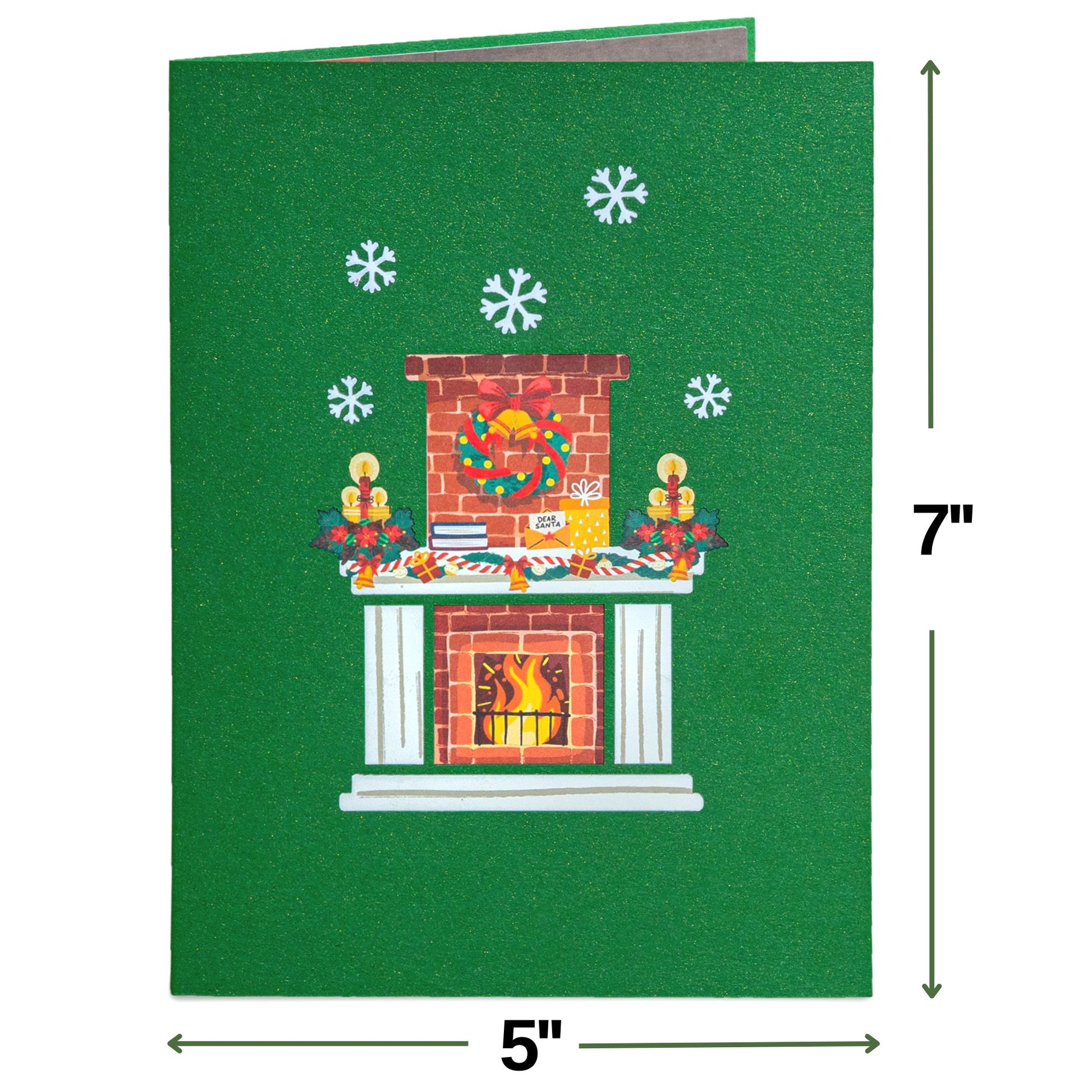Fireplace Pop Up Christmas Card - Paper Love