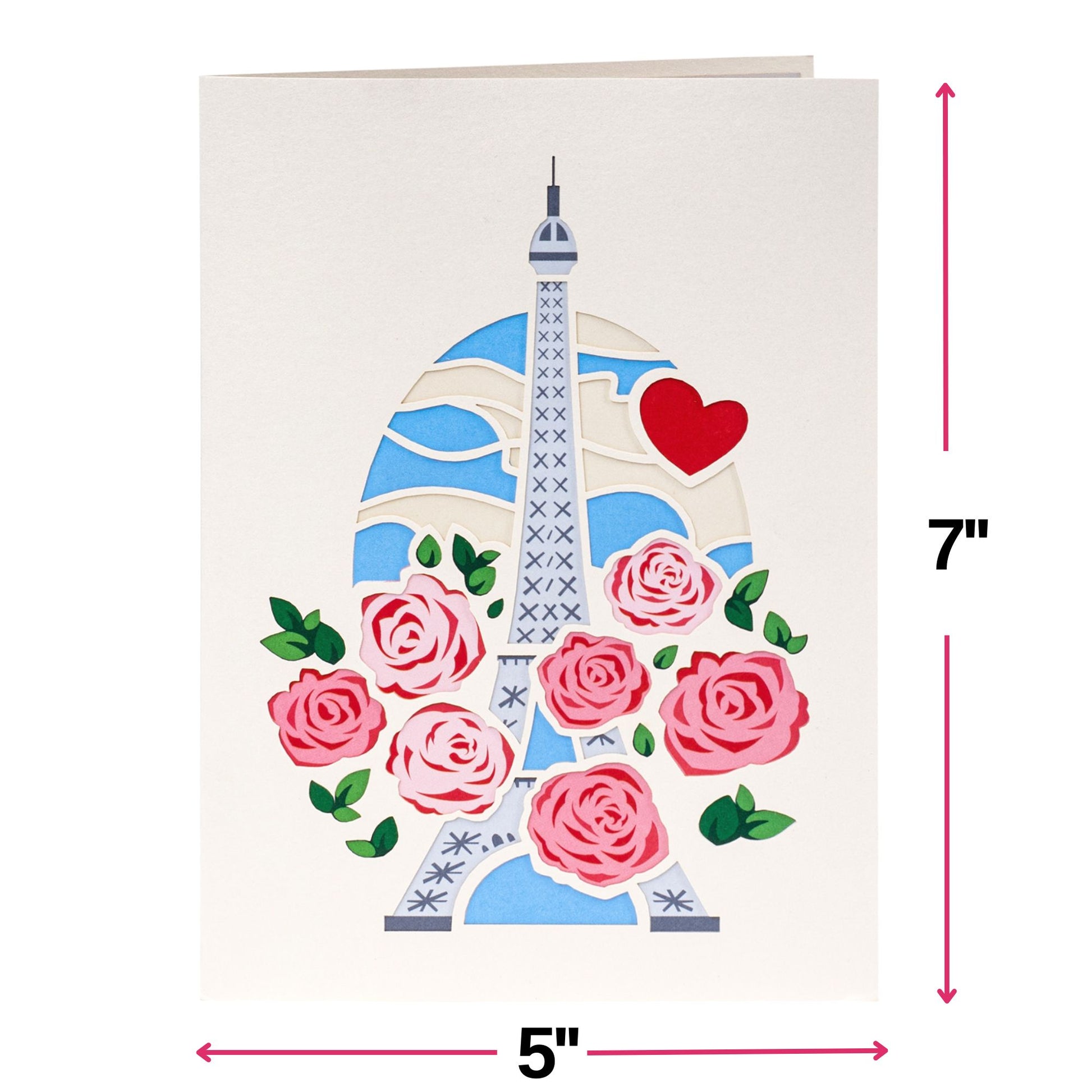 Paris Lovers Pop Up Card - 5" x 7" - Paper Love