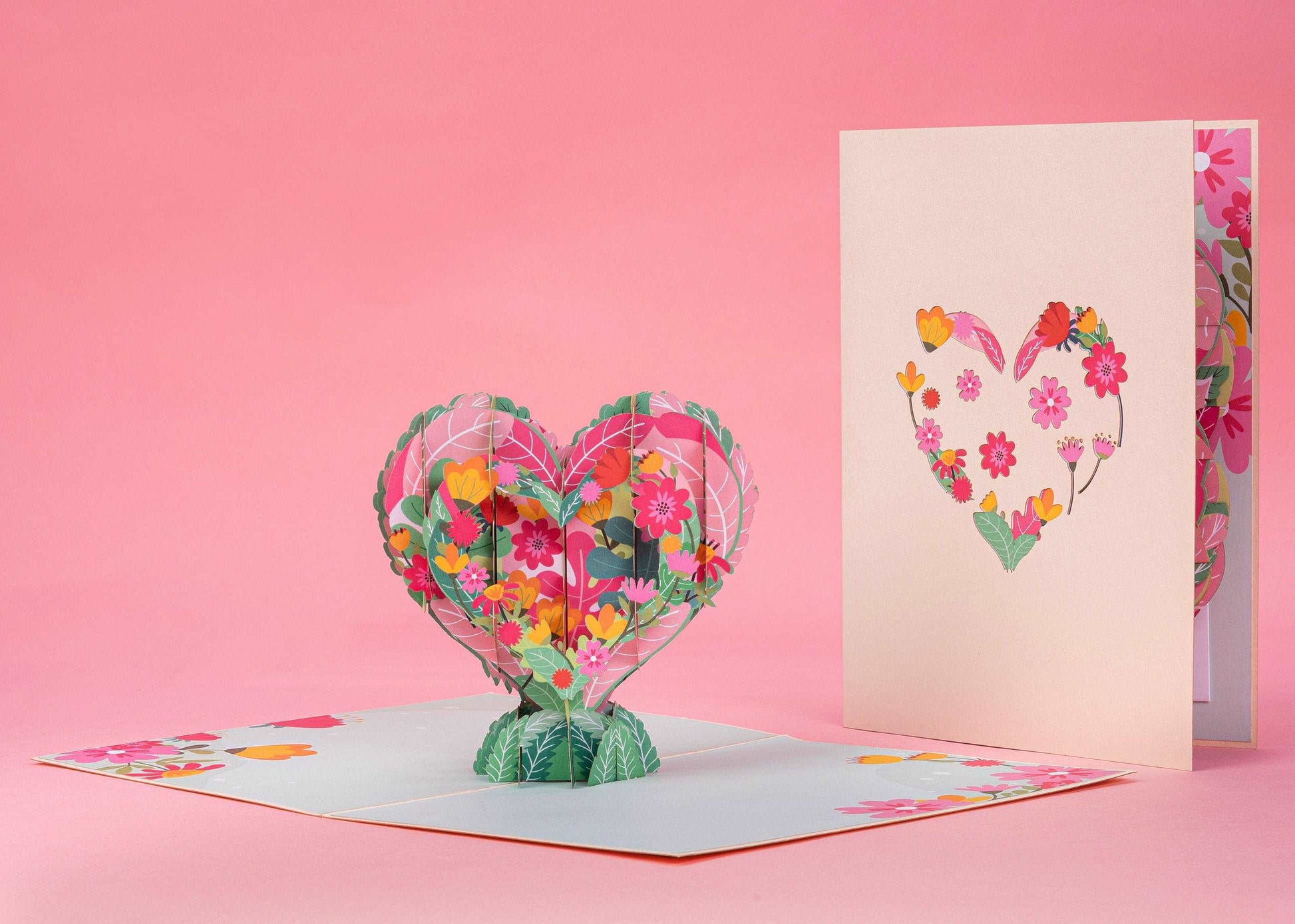 Flower Heart Pop Up Card