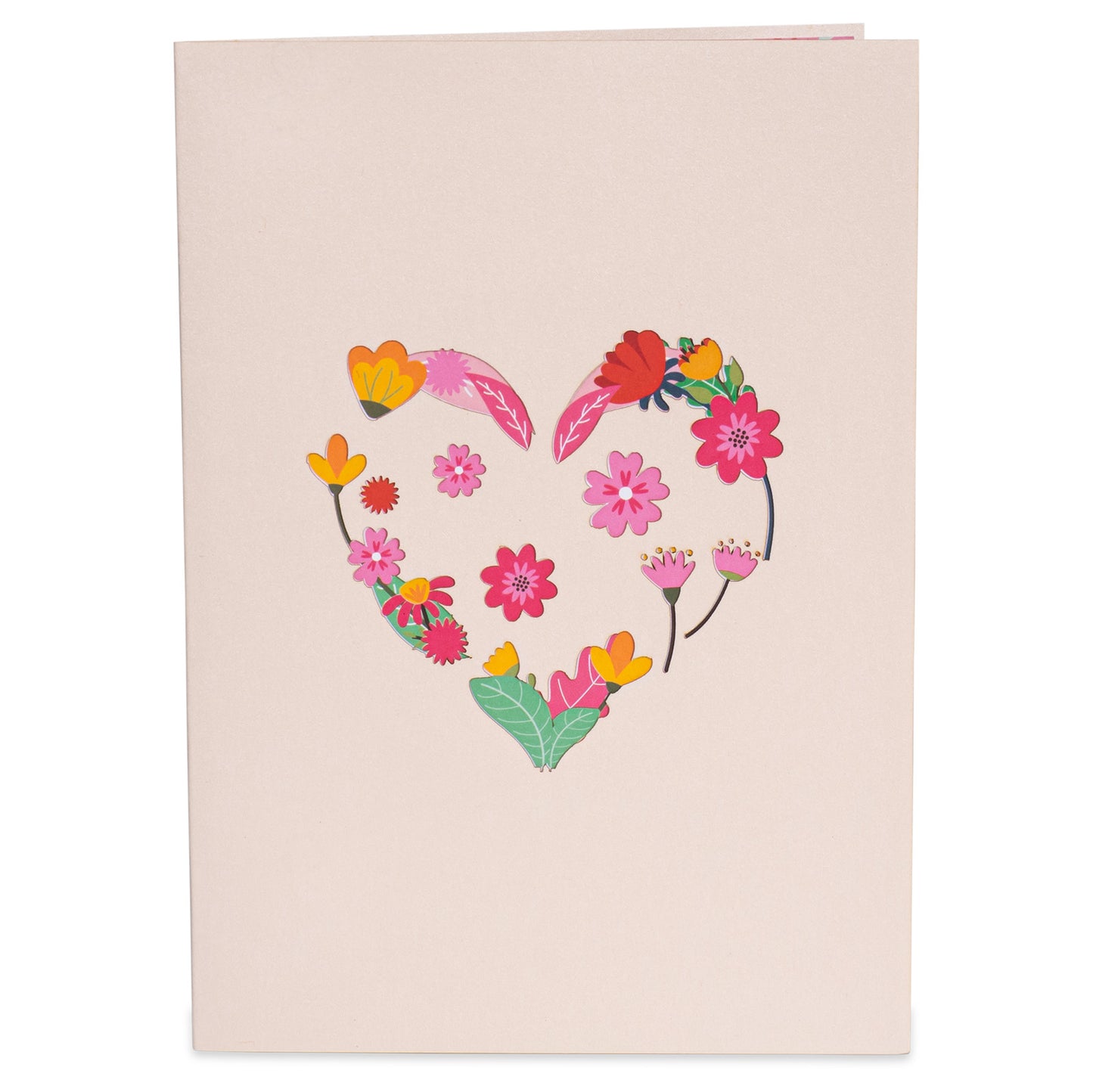 Flower Heart Pop Up Card - Paper Love