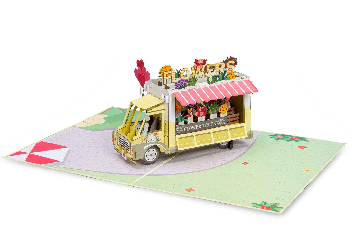 Paper Love Pop Up Cards - Flower Truck Pop Up Card