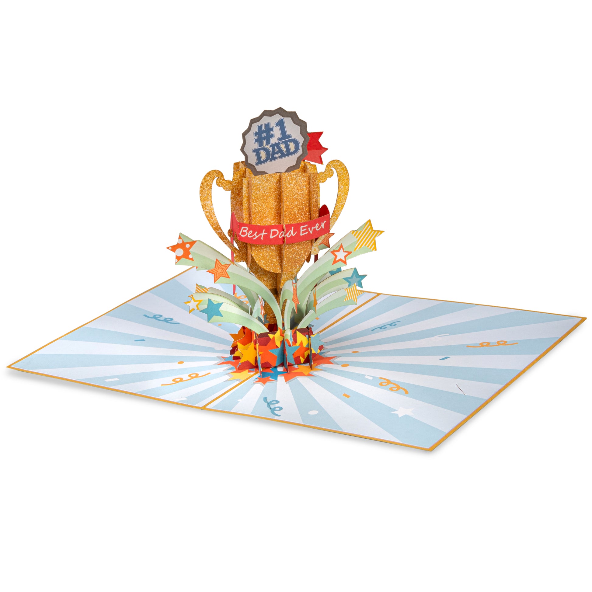 #1 Dad Trophy Pop Up Father's Day Card - Paper Love