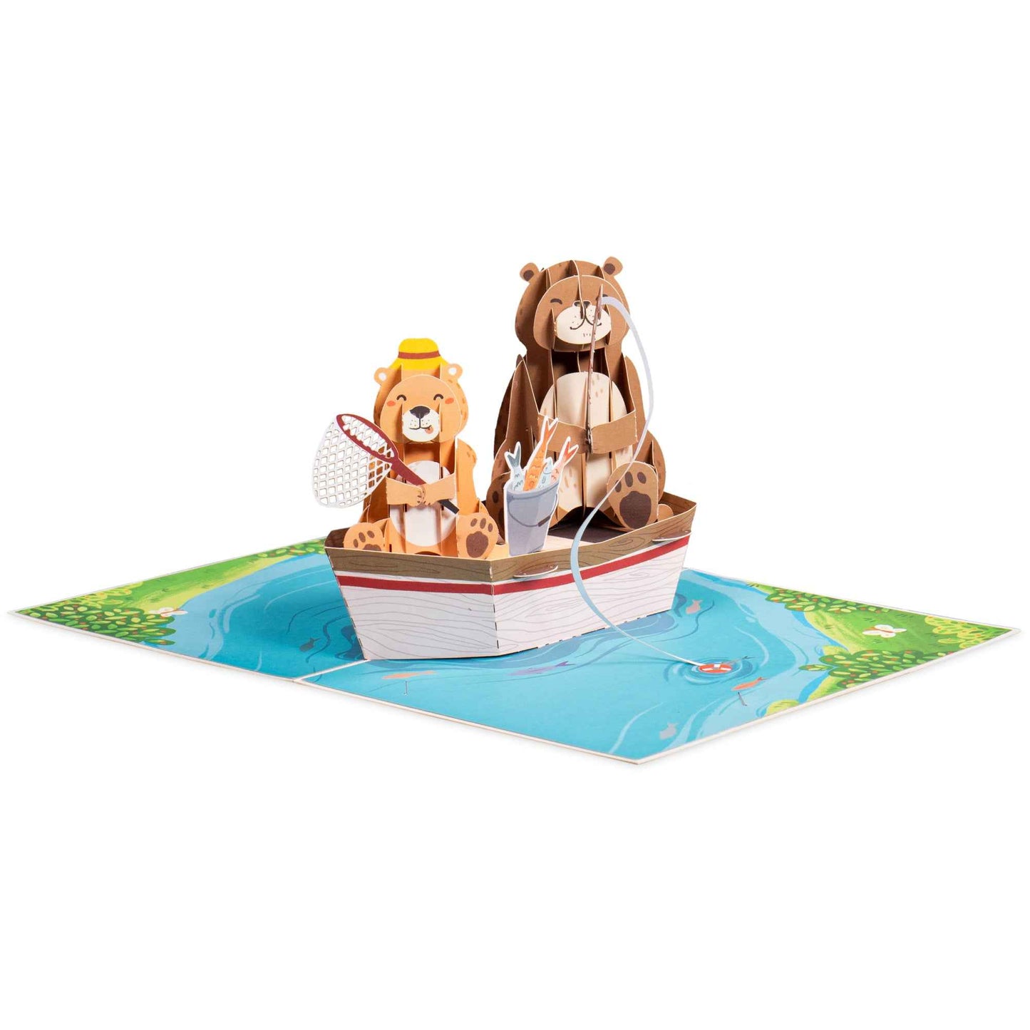 Paper Love Pop Up Cards - Fishing Bears Pop Up Card